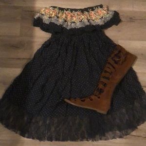 Bohemian off the shoulder dress